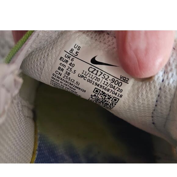 Nike Court Legacy Print Slip-On 'Tie-Dye' Athletic Shoes Women Sz 8.5 Multicolor - Picture 5 of 5